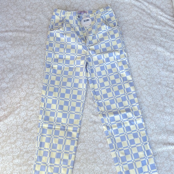 BRIT HARVEY X VG California Sunrise Check Pants // Lilac - Picture 7 of 10